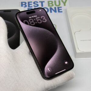 IMG_3276 iPhone 15 Pro 128GB zwart /86% batt /krasvrij glas /garantie