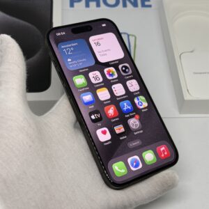 IMG_3277 iPhone 15 Pro 128GB zwart /86% batt /krasvrij glas /garantie