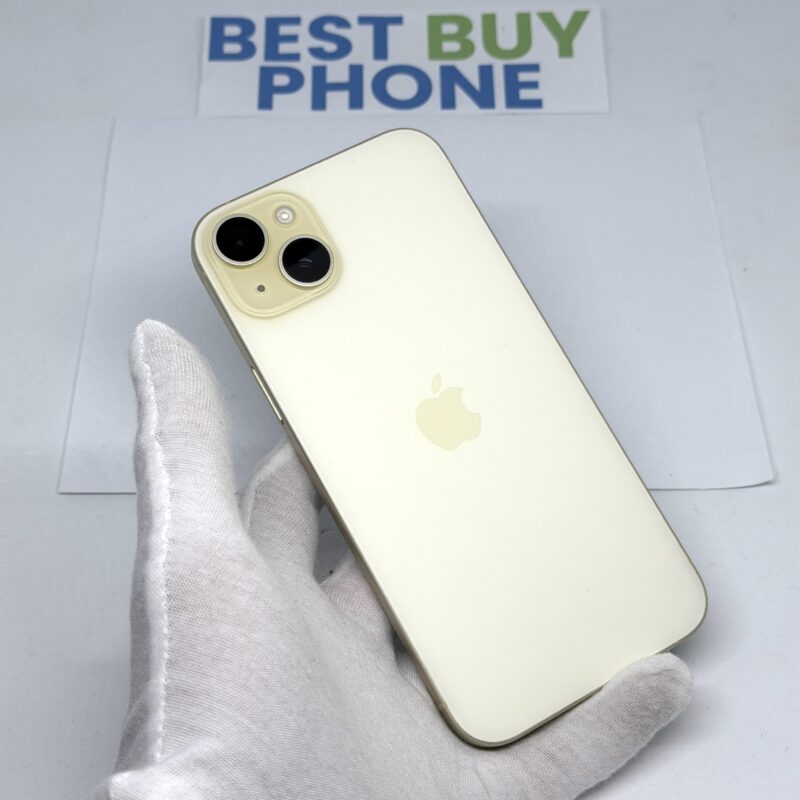 iPhone 15 Plus 128GB geel /87% batt /zeer net /garantie