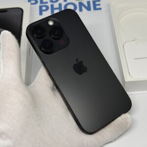iPhone 15 Pro 256GB zwart /90% batt /zeer net /garantie