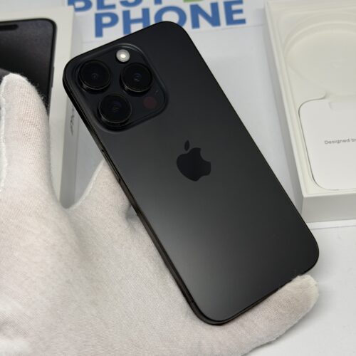 iPhone 15 Pro 256GB zwart /90% batt /zeer net /garantie