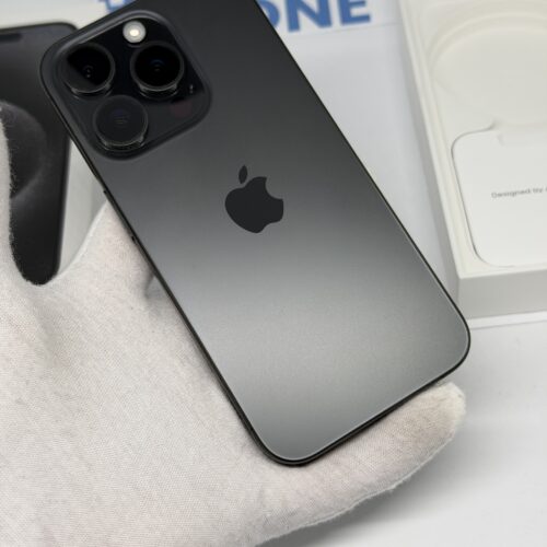 iPhone 15 Pro 256GB zwart /90% batt /zeer net /garantie