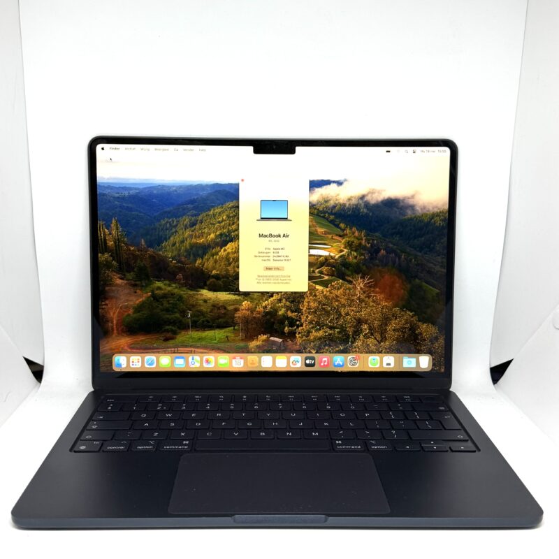 MacBook Air M2 512GB blauw /krasvrij /99% batt /garantie