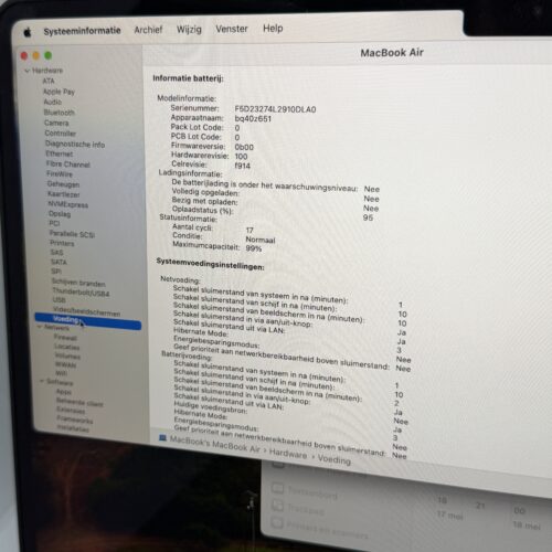 IMG_3337 3 MacBook Air M2 512GB blauw /krasvrij /99% batt /garantie