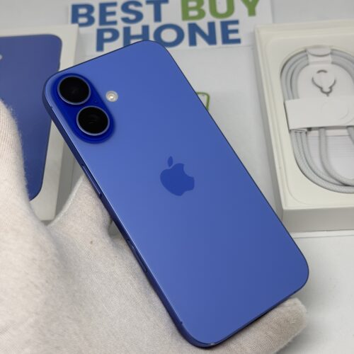 iPhone 16 128GB blauw /88% batt /licht gebruikt /garantie
