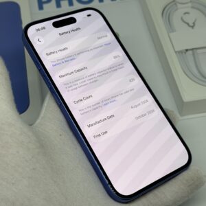 iPhone 16 128GB blauw /88% batt /licht gebruikt /garantie