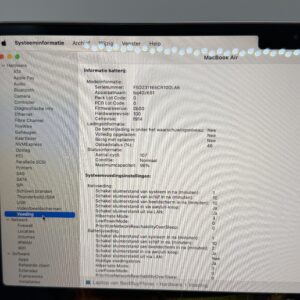 MacBook Air M2 512GB grijs /krasvrij /97% batt /garantie