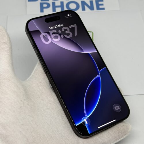 iPhone 16 Pro 128GB zwart /krasvrij scherm /89% batt /garantie