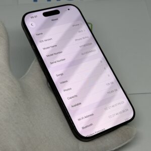 iPhone 16 Pro 128GB zwart /krasvrij scherm /89% batt /garantie