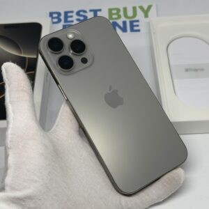 iPhone 16 Pro Max 256GB naturel /krasvrij /99% batt /garantie