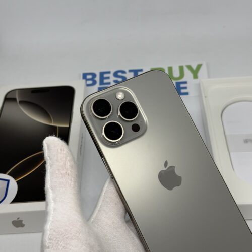iPhone 16 Pro Max 256GB naturel /krasvrij /99% batt /garantie
