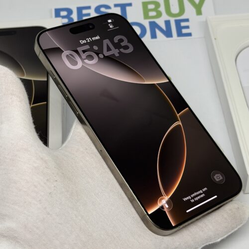 iPhone 16 Pro Max 256GB naturel /krasvrij /99% batt /garantie