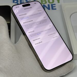 iPhone 16 Pro Max 256GB naturel /krasvrij /99% batt /garantie