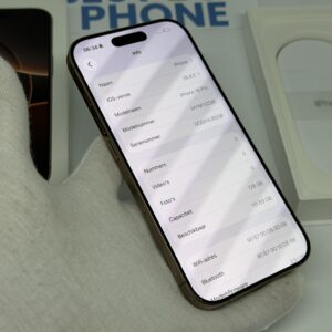 iPhone 16 Pro 128GB goud /krasvrij /92% batt /garantie