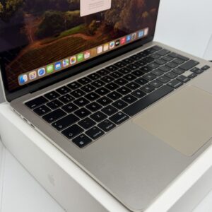 MacBook Air M2 256GB starlight /zeer net /93% batt /garantie