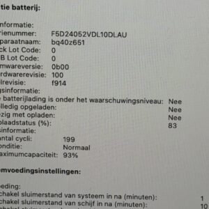 MacBook Air M2 256GB starlight /zeer net /93% batt /garantie