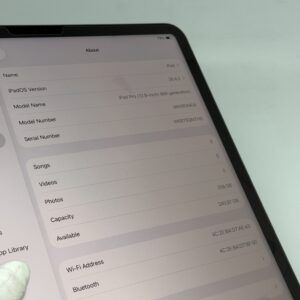 iPad Pro 12,9 M2 256GB grijs /krasvrij /91% batt /garantie