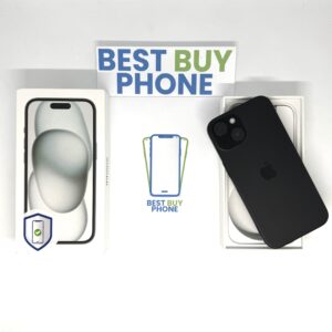 iPhone 15 256GB zwart /krasvrij scherm /100% batt /garantie