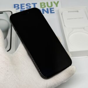 iPhone 15 256GB zwart /krasvrij scherm /100% batt /garantie