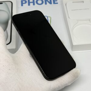iPhone 15 256GB zwart /krasvrij scherm /100% batt /garantie