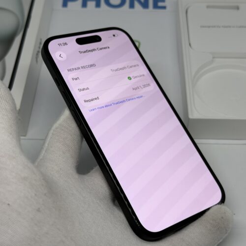 iPhone 15 256GB zwart /krasvrij scherm /100% batt /garantie