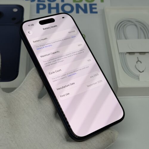 iPhone 17 Pro 256GB blauw /krasvrij /99% batt /garantie