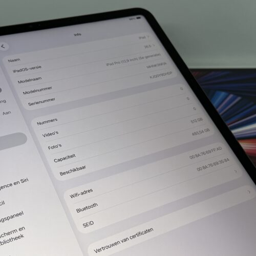 IMG_3742 iPad Pro 12,9 M1 512GB grijs /krasvrij /90% batt /garantie