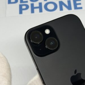 iPhone 15 128GB zwart /krasvrij /100% batt /garantie