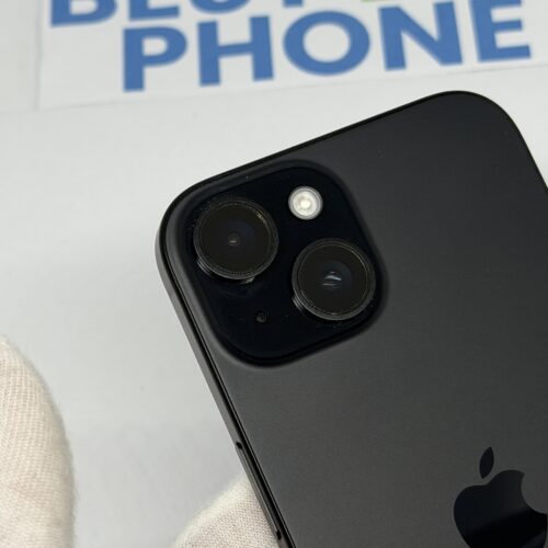 iPhone 15 128GB zwart /krasvrij /100% batt /garantie