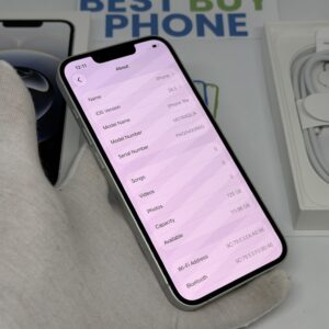 iPhone 16E 128GB wit /krasvrij /100% batt /garantie