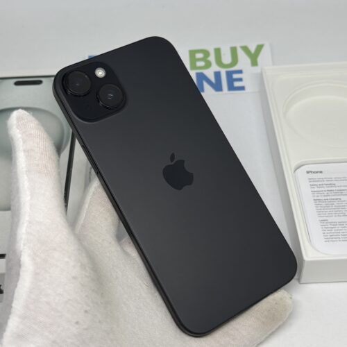 iPhone 15 Plus 128GB zwart /88% batt /krasvrij /garantie