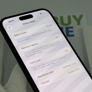 iPhone 15 Plus 128GB zwart /88% batt /krasvrij /garantie
