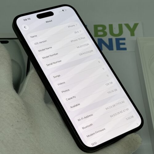 iPhone 15 Plus 128GB zwart /88% batt /krasvrij /garantie