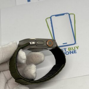 Apple watch ultra grijs /krasvrij /band naar keuze /garantie