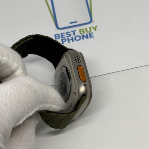Apple watch ultra grijs /krasvrij /band naar keuze /garantie