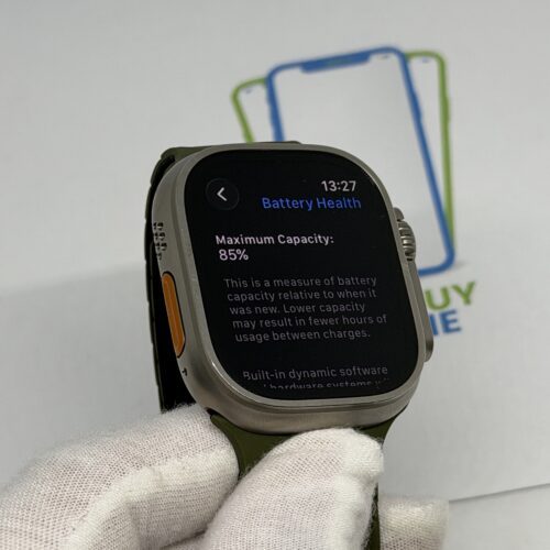 Apple watch ultra grijs /krasvrij /band naar keuze /garantie