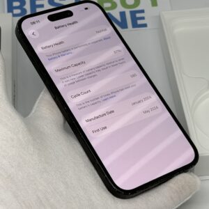iPhone 15 256GB zwart /krasvrij scherm /87% batt /garantie
