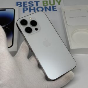 IMG_5996 2 iPhone 14 Pro 128GB zilver /100% batt /krasvrij glas /garantie