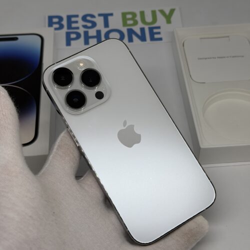 IMG_5997 3 iPhone 14 Pro 128GB zilver /100% batt /krasvrij glas /garantie