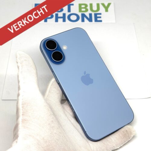 iPhone 17 256GB blauw /krasvrij /100% batt /garantie