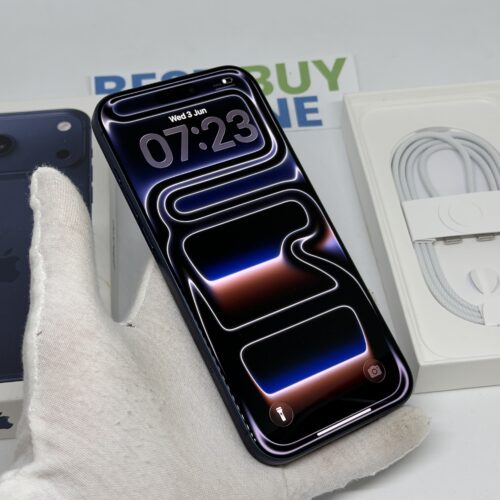 iPhone 17 Pro Max 256GB blauw /krasvrij scherm /100% batt /garantie