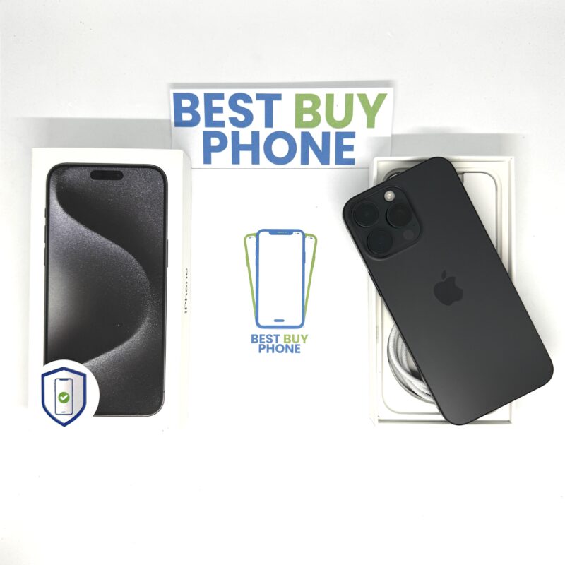 iPhone 15 Pro Max 256GB zwart /krasvrij scherm /87% batt /garantie