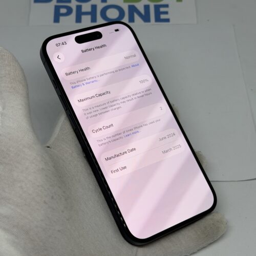iPhone 15 Pro 128GB zwart /ongebruikt + 12 maanden garantie