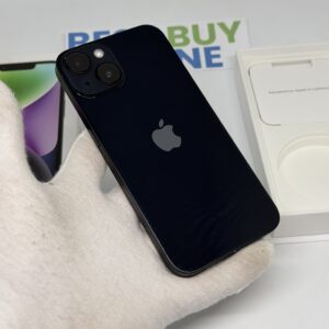 iPhone 14 128GB zwart /krasvrij glas /93% batt /garantie