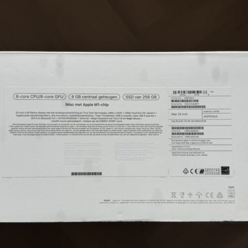 Apple iMac 2021 M1 256GB blauw/ Touch ID zilver + garantie