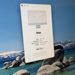 Apple iMac 2021 M1 256GB blauw/ Touch ID zilver + garantie
