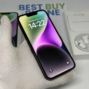 iPhone 14 128GB zwart /ongebruikt + 12 maanden garantie