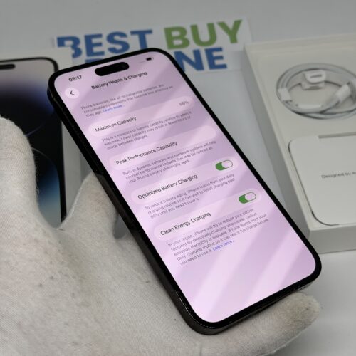 IMG_4337 iPhone 14 Pro Max 128GB zwart /krasvrij glas /86% batt /garantie
