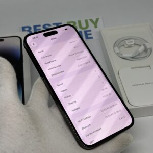 IMG_4338 iPhone 14 Pro Max 128GB zwart /krasvrij glas /86% batt /garantie