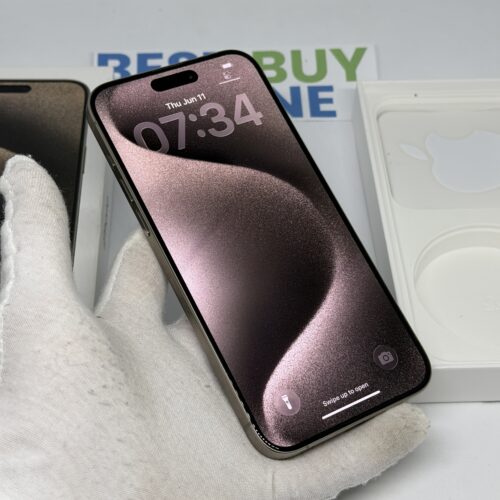 iPhone 15 Pro Max 256GB zwart /zeer net /88% batt /garantie